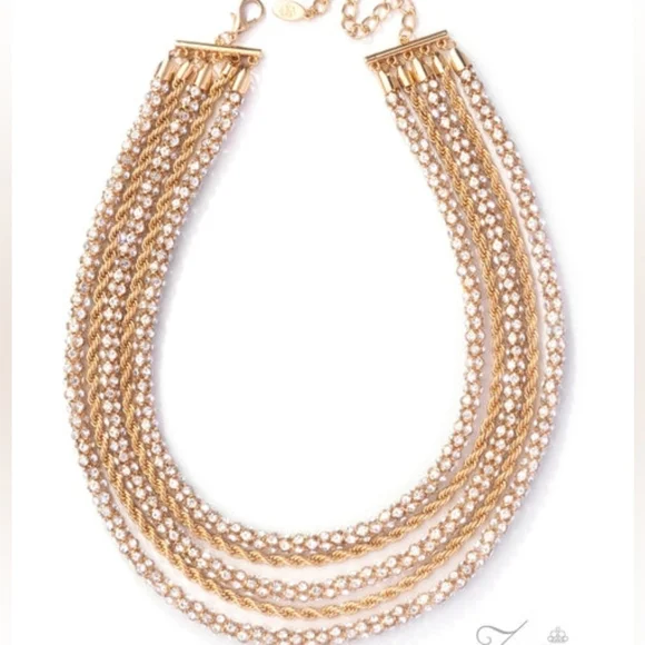 Chic Gold Layered Necklace - Picture 2 of 6